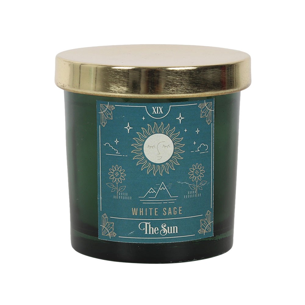 14565 The Sun Tarot White Sage Scented Candle