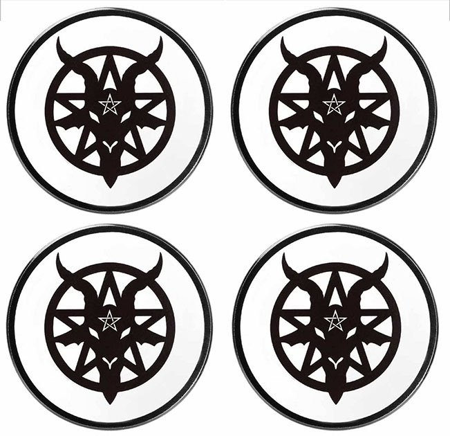 14631 Baphomet Coasters Set of 4