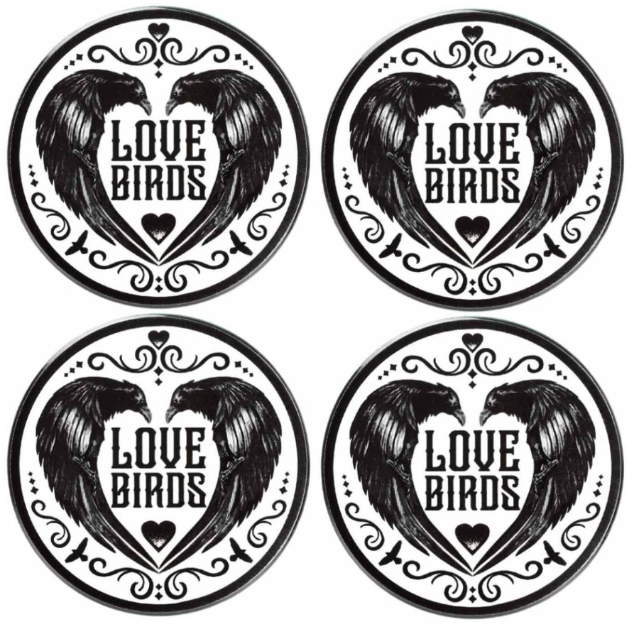 14632 Love Birds Coasters Set of 4