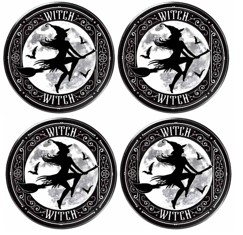 14635 Witch Coasters Set of 4