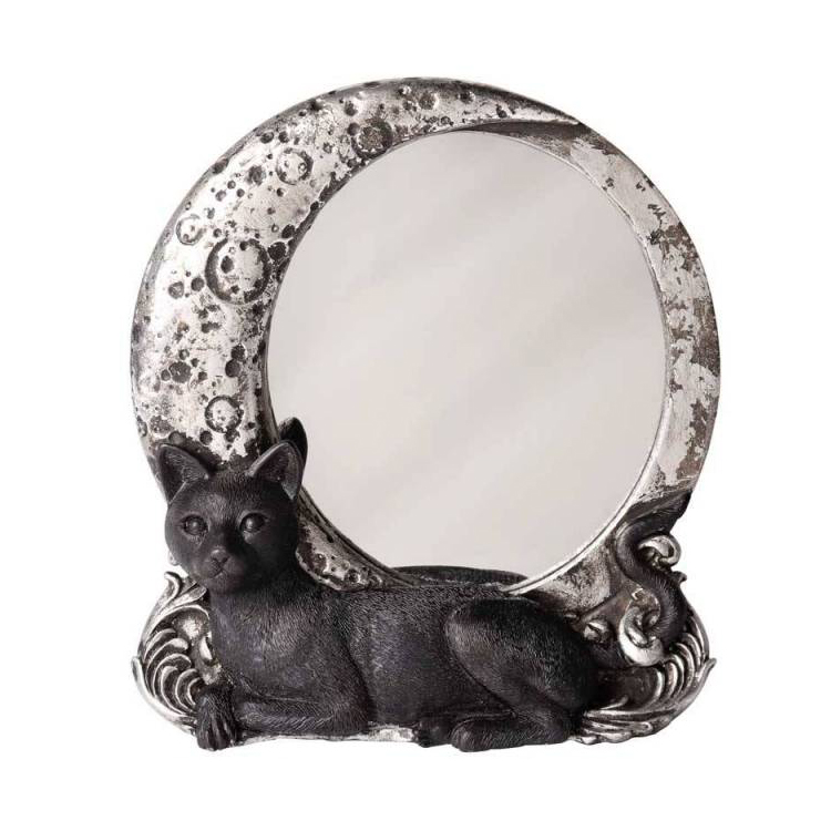 14649 Black Cat Moon Mirror