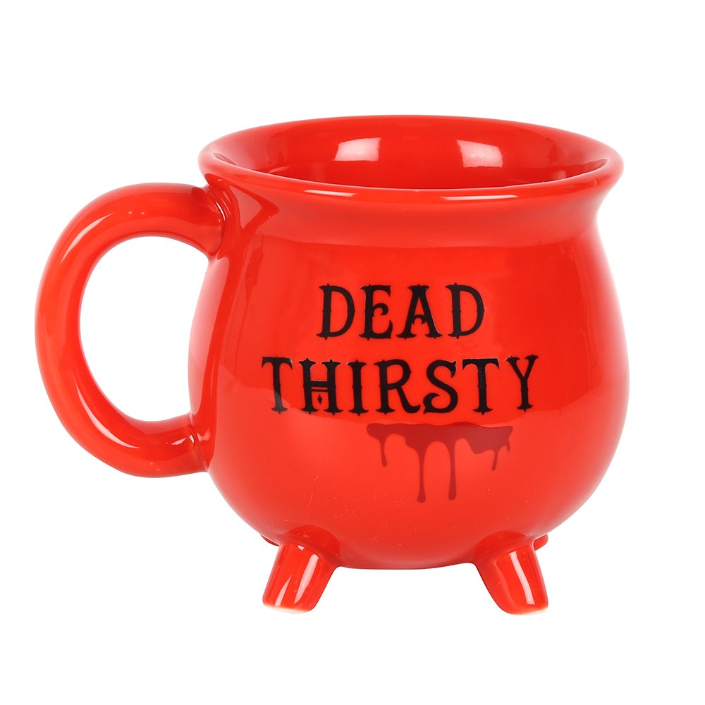 14808 Dead Thirsty Red Cauldron Mug