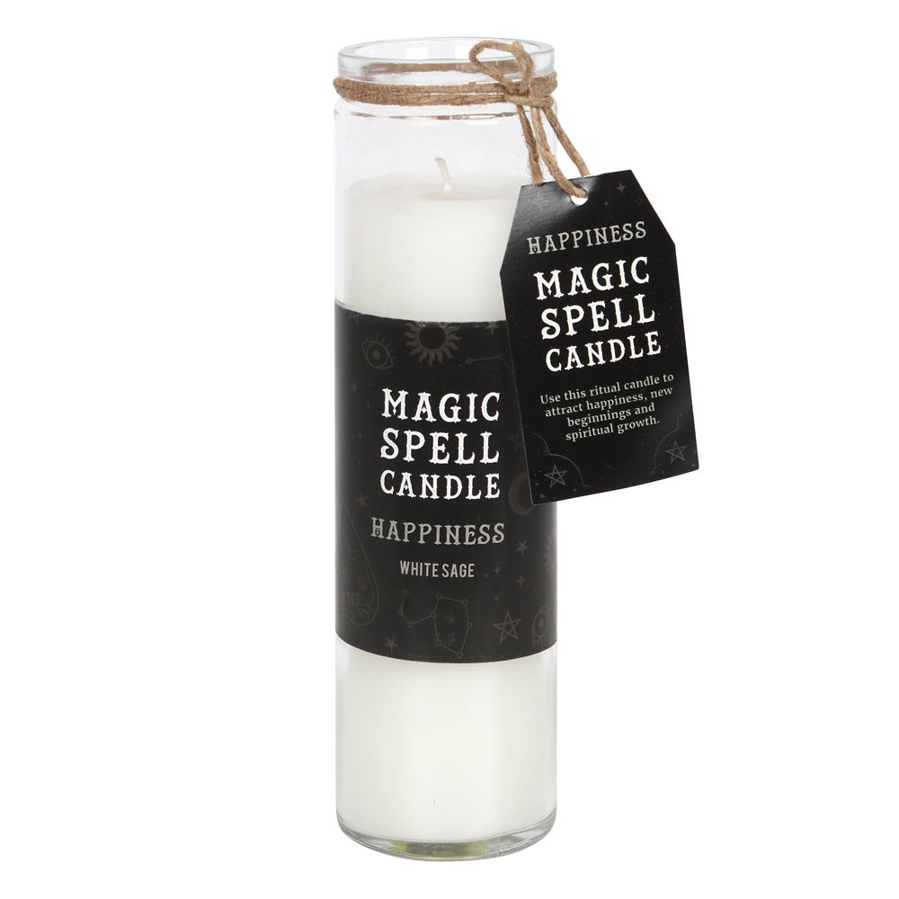 14862 Happiness Magic Spell Candle - White Sage