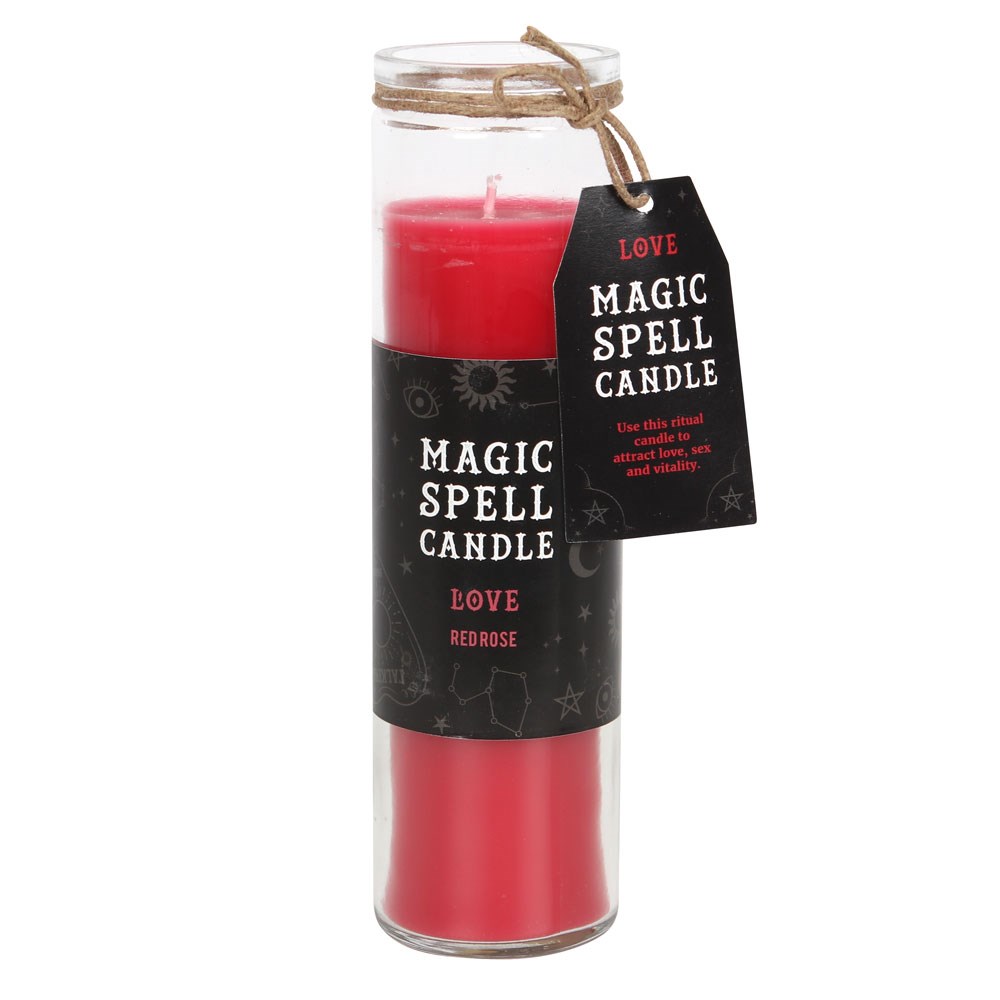 14863 Love Magic Spell Candle - Red Rose