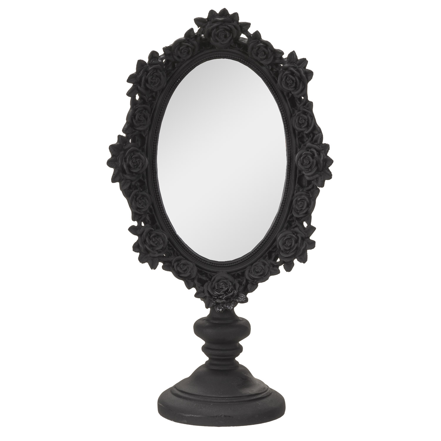 15044 Black Rose Dressing Table Mirror