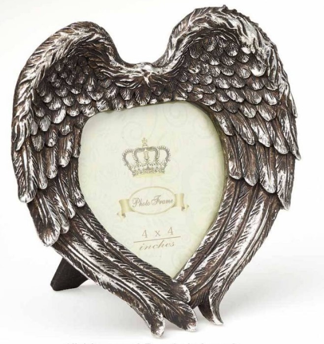15190 Winged Heart Picture Frame 4"x4"