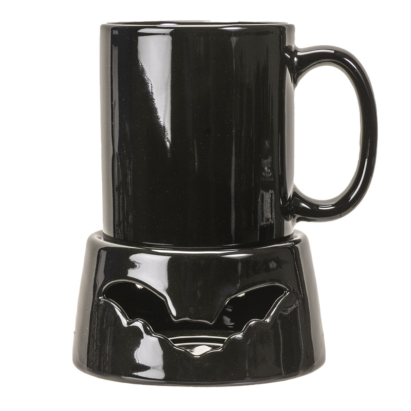 15224 Bat Tea Light Mug Warmer w/ Mug
