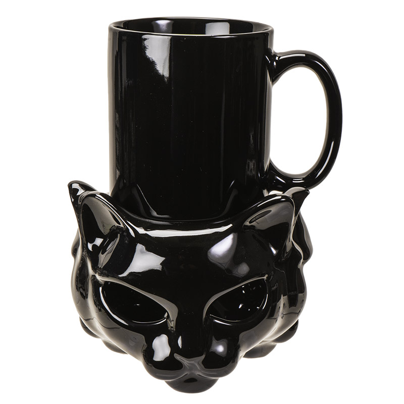 15225 Cat Tea Light Mug Warmer w/ Mug