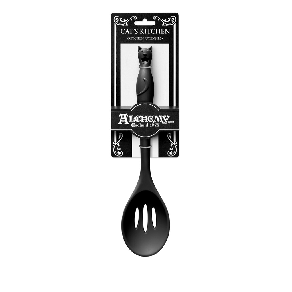 15569 Gothic Cat's Kitchen Slotted Spoon