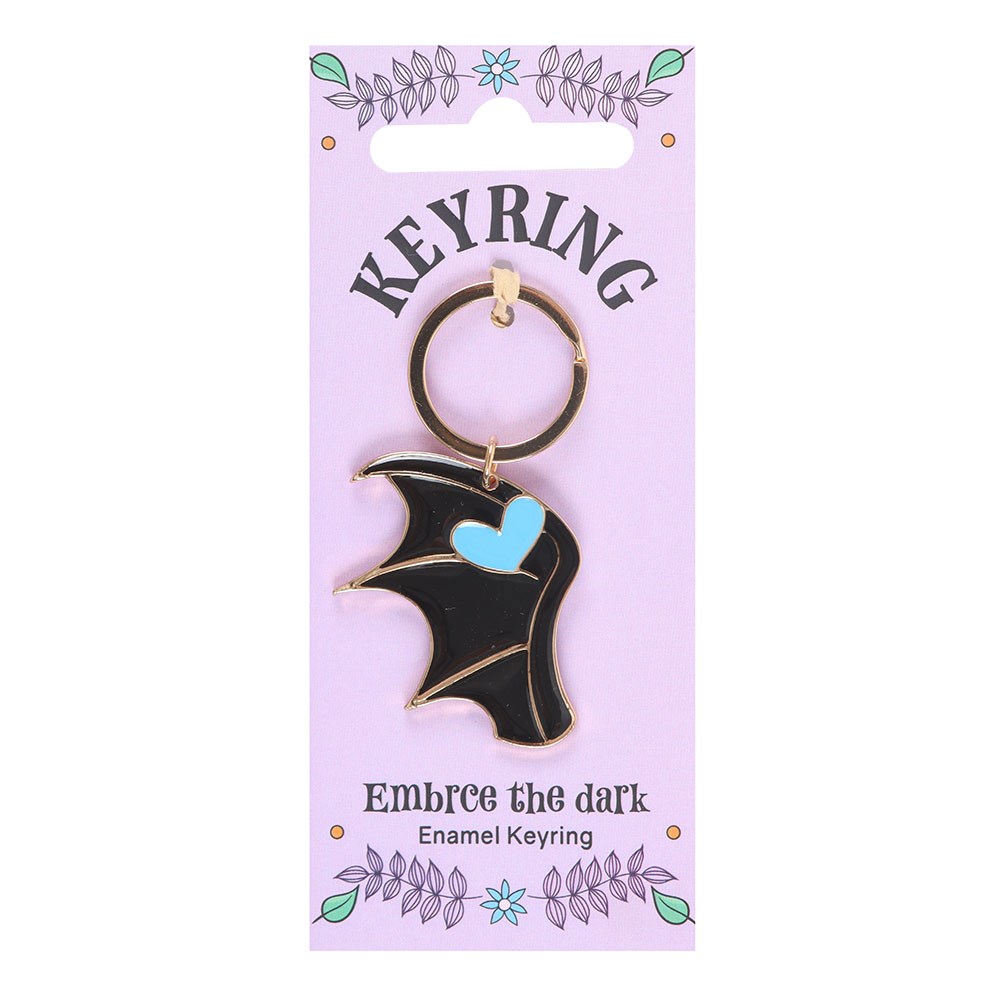 CU_42026 EMBRACE THE DARK ENAMELED KEYRING