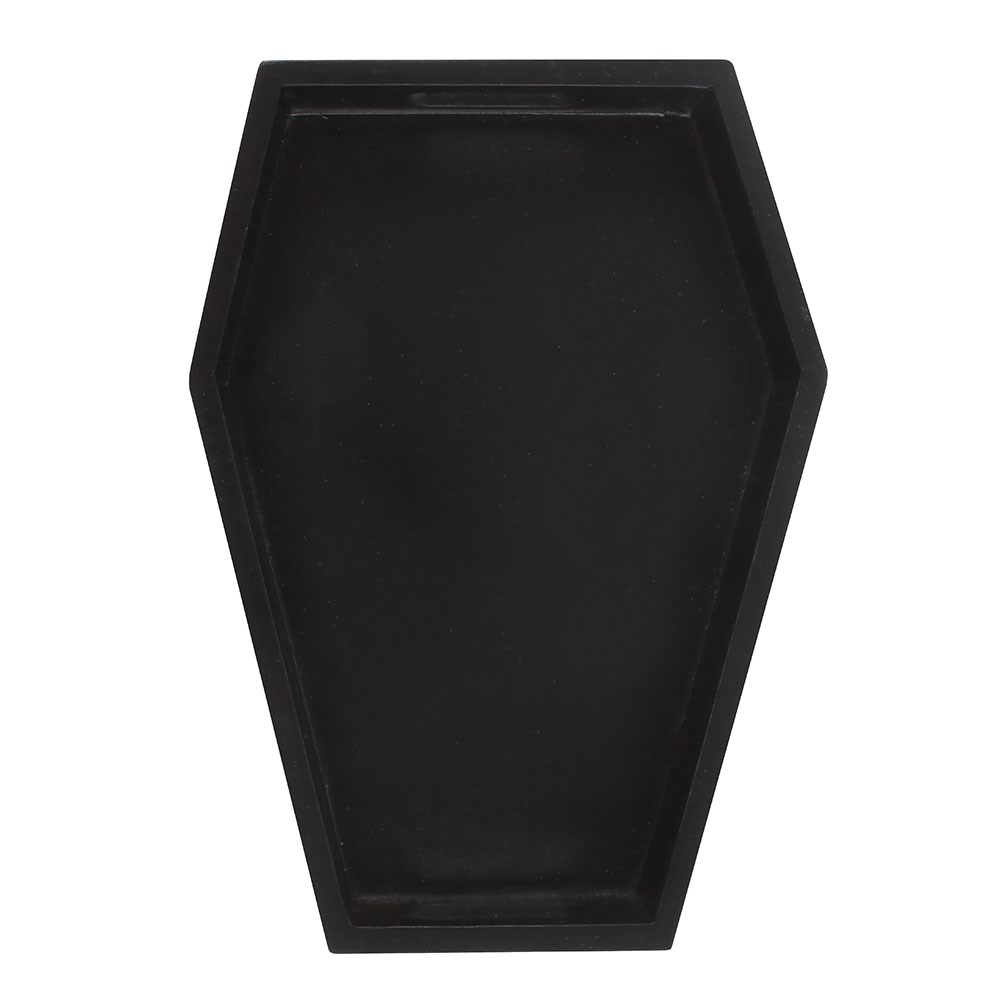 DE_96425 BLACK COFFIN MDF TRINKET TRAY